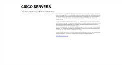 Desktop Screenshot of ciscoservers.com